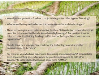 Financing low emissions agriculture: Building the business case for alternate wetting and drying in irrigated rice