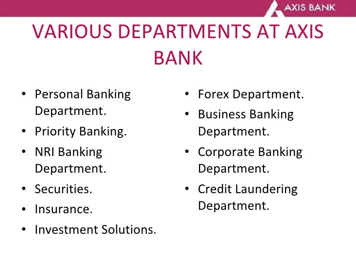 Axis forex branch