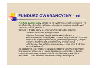 Finansowanie w 7PR UE