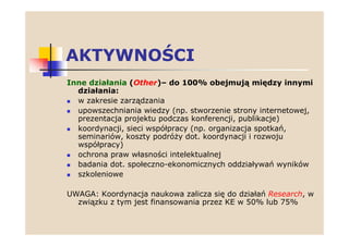 Finansowanie w 7PR UE