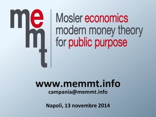 www.memmt.info
campania@memmt.info
Napoli, 13 novembre 2014
 