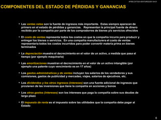 El balance general provee información acerca de las actividades de inversión y financiación de la compañía