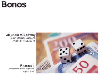 Finanzas 2 - Bonos