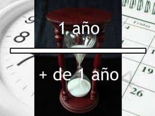 1 año
+ de 1 año
 