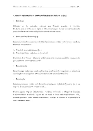 Instrumentos de Renta Fija | DOC