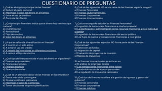 Las Finanzas y su Clasificación según el Tipo de Finanzas | PDF