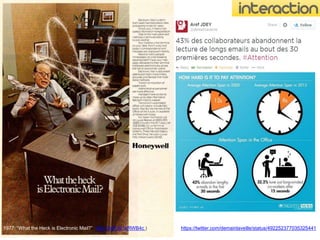 1977: “What the Heck is Electronic Mail?” (http://buff.ly/1kRWB4c ) https://twitter.com/demainlaveille/status/492252377035325441 
 