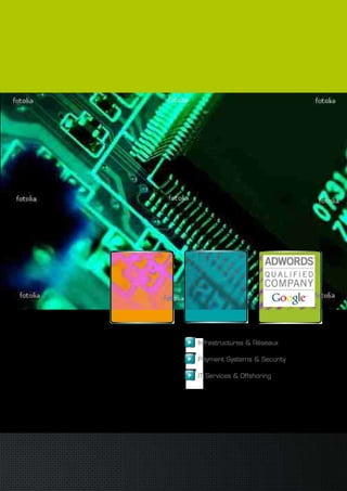 Infrastructures & Réseaux

Payment Systems & Security

IT Services & Offshoring




                           finatech   39
 