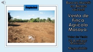 Finca - Terrenos - Propiedad Agricola venta en Masaya (Cod. VFP-48)