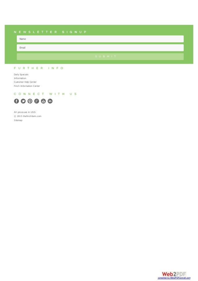 Finches - The Finch Farm