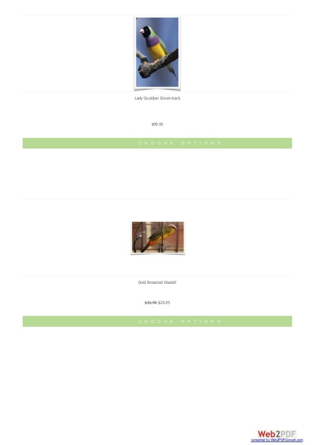 Finches The Finch Farm