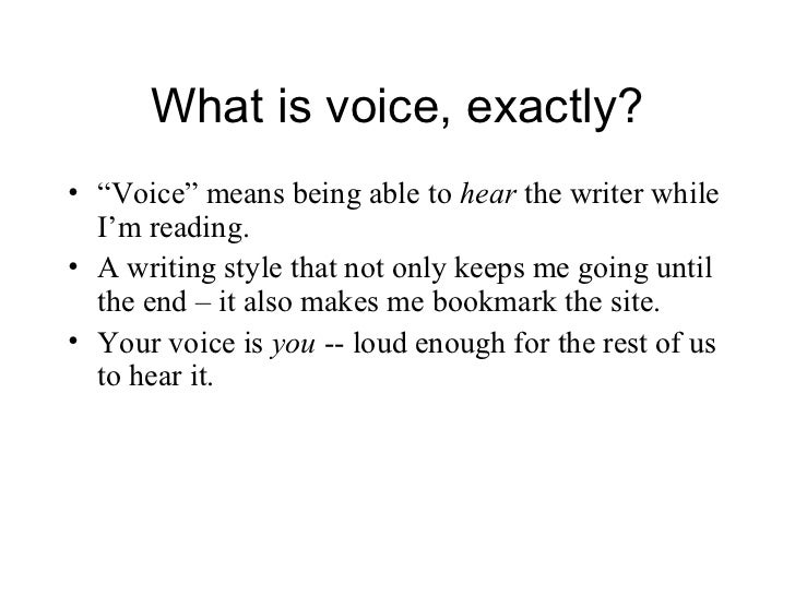 The Importance of Voice in Your Writing Donna Freedman