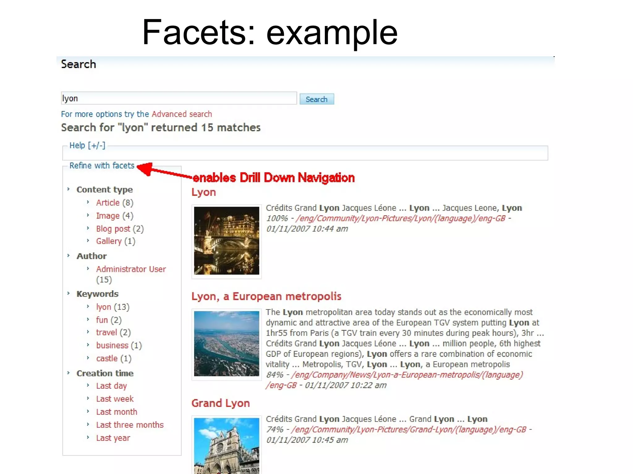 Facets: example
 