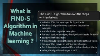 Find-S Algorithm | PPTX