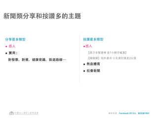 資料來源：Facebook，資策會FIND整理
純粹的傳統媒體將越來越少
圖片: http://www.guardian.co.uk/media-network/michaels-rosenblog
 