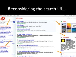 Reconsidering the search UI...
 