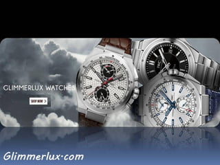 Find all our collection of mens &amp; womens luxury watches on glimmer lux