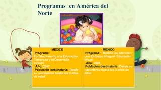 Programas de Atención Integral a la Primera Infancia en Perú y ...