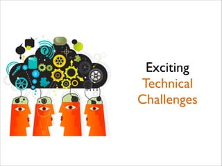 Exciting 	

Technical
Challenges

 