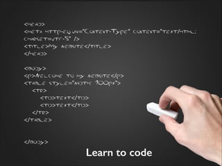 Learn to code

 