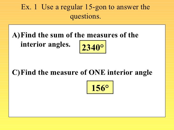 Find Angle Measures In A Polygon