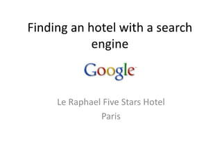 Find an hotel (digimarketing)