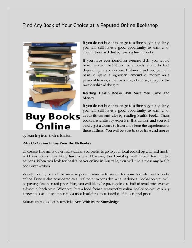 Find any book of your choice at a reputed online