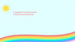 1. Cognitive Constructivism
2. Social Constructivism
 