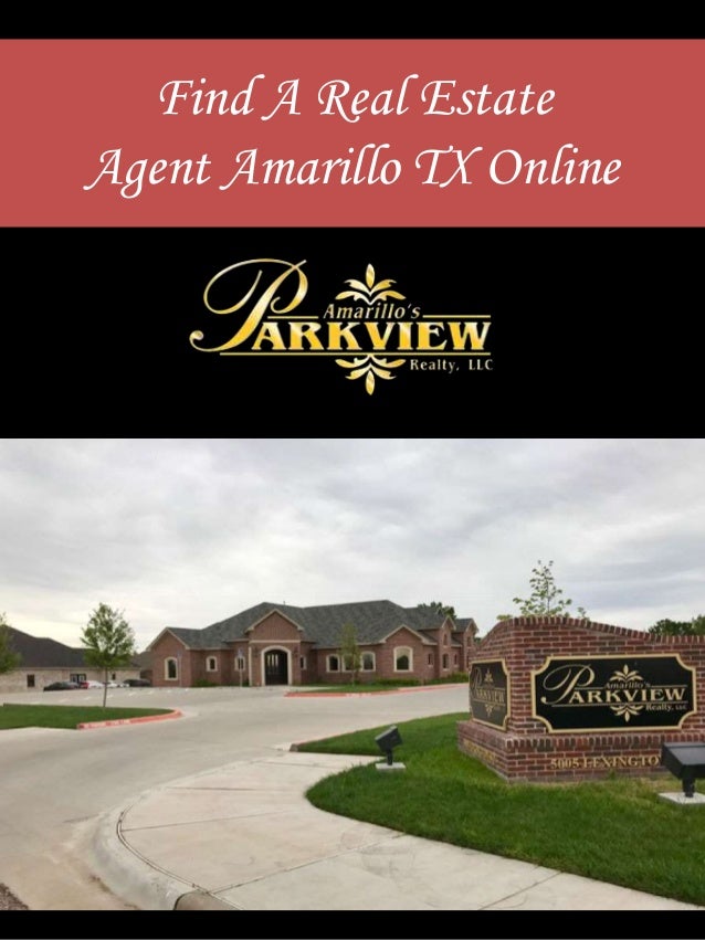 Find A Real Estate Agent Amarillo TX Online