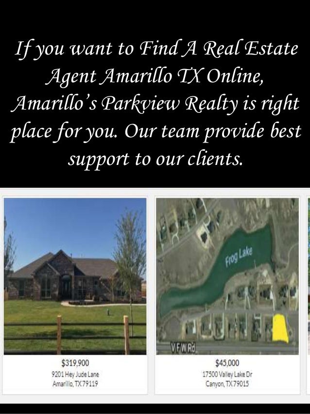 Find A Real Estate Agent Amarillo TX Online