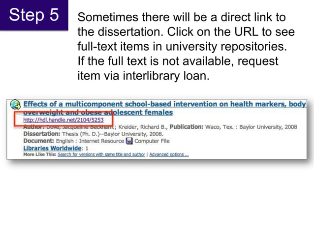 Find A Dissertation Using Worldcat A Step By Step Guide Ppt Find A Dissertation Using Worldcat A Step By Step Guide Ppt