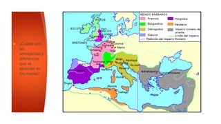  ¿Cuáles son
las
semejanzas y
diferencias
que se
aprecian en
los mapas?
 