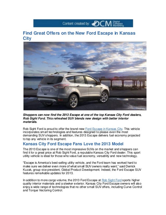 Kansas City Ford Dealers >> Find Great Offers On The New Ford Escape In Kansas City Kansas City Ford Dealers >> Find Great Offers On The New Ford Escape In Kansas City