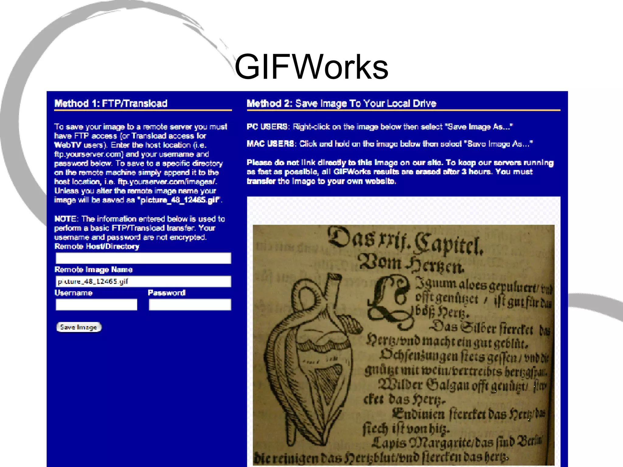 GIFWorks Output view (saving) 