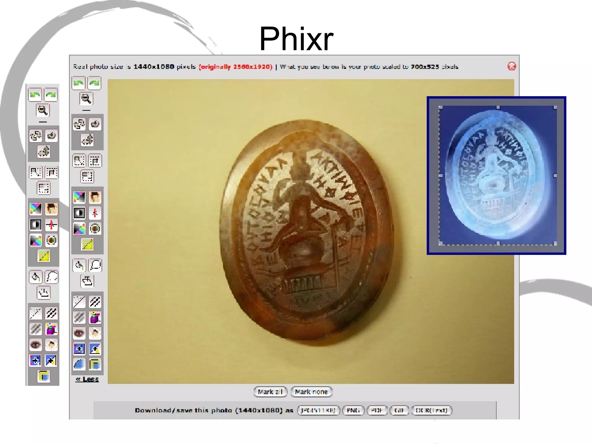Phixr Phixr editing view 