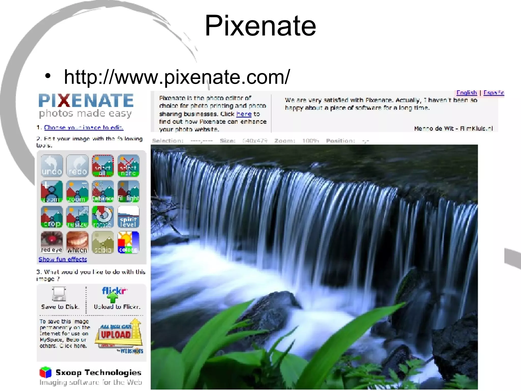 Pixenate http://www.pixenate.com/ Pixenate homepage 