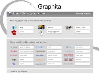 Graphita Save file view - make objects, prints, send to desktop or photosharing service. 