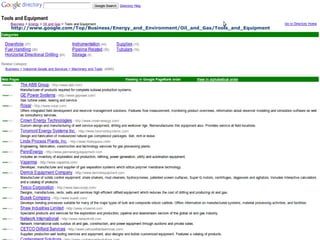 http://www.google.com/Top/Business/Energy_and_Environment/Oil_and_Gas/Tools_and_Equipment   