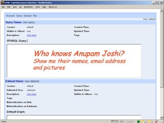 Who knows Anupam Joshi? Show me their names, email address and pictures 