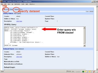 Enter query w/o FROM clause! log in specify dataset 