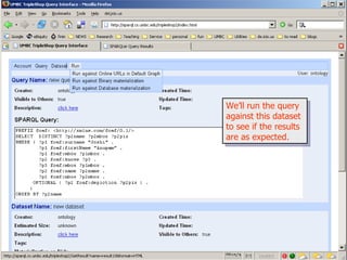 We’ll run the query against this dataset to see if the results are as expected. 