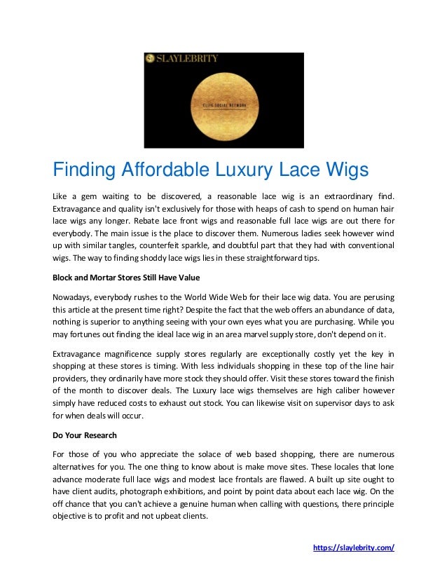 Affordable luxury wigs Clearance