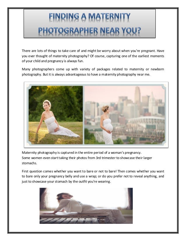 maternity and newborn photography packages near me
