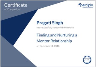 Finding and nurturing a mentor relationship