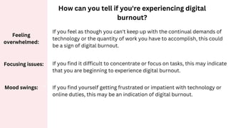  Overcoming Digital Burnout:Ways to avoid digital burnout