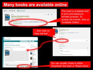 Library Search 4: Finding Books | PPT