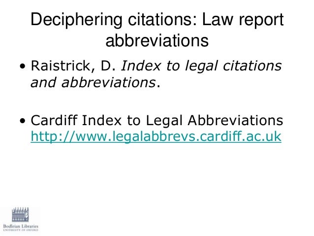 Finding case law