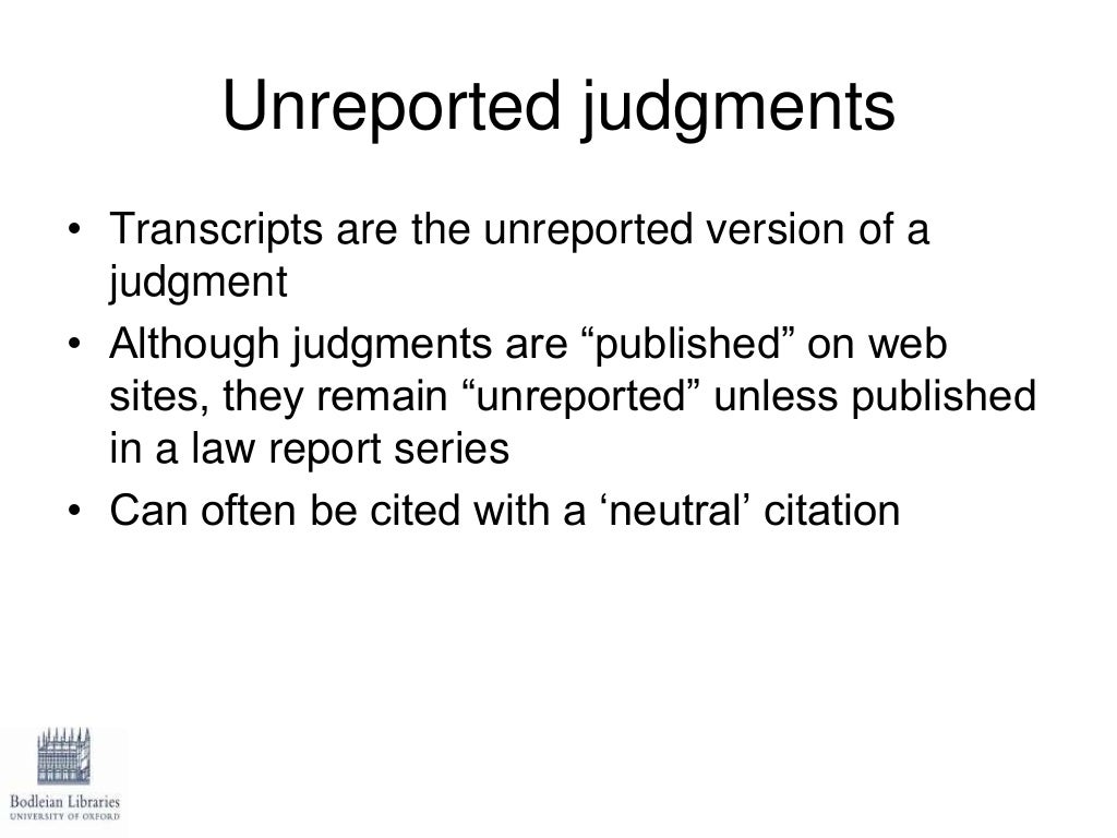 Finding case law