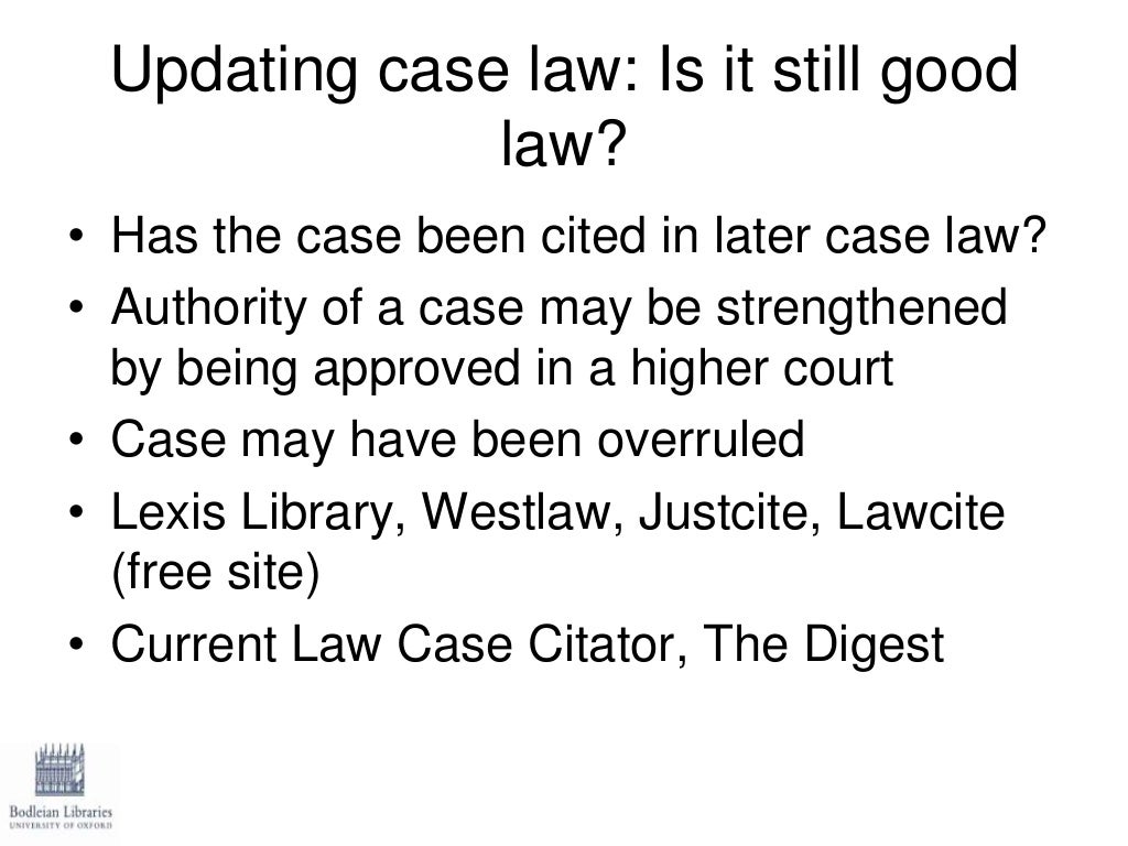 Finding case law