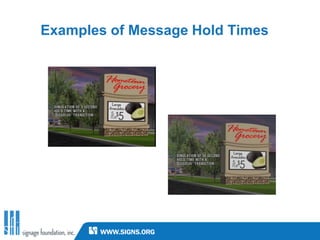 Examples of Message Hold Times
 